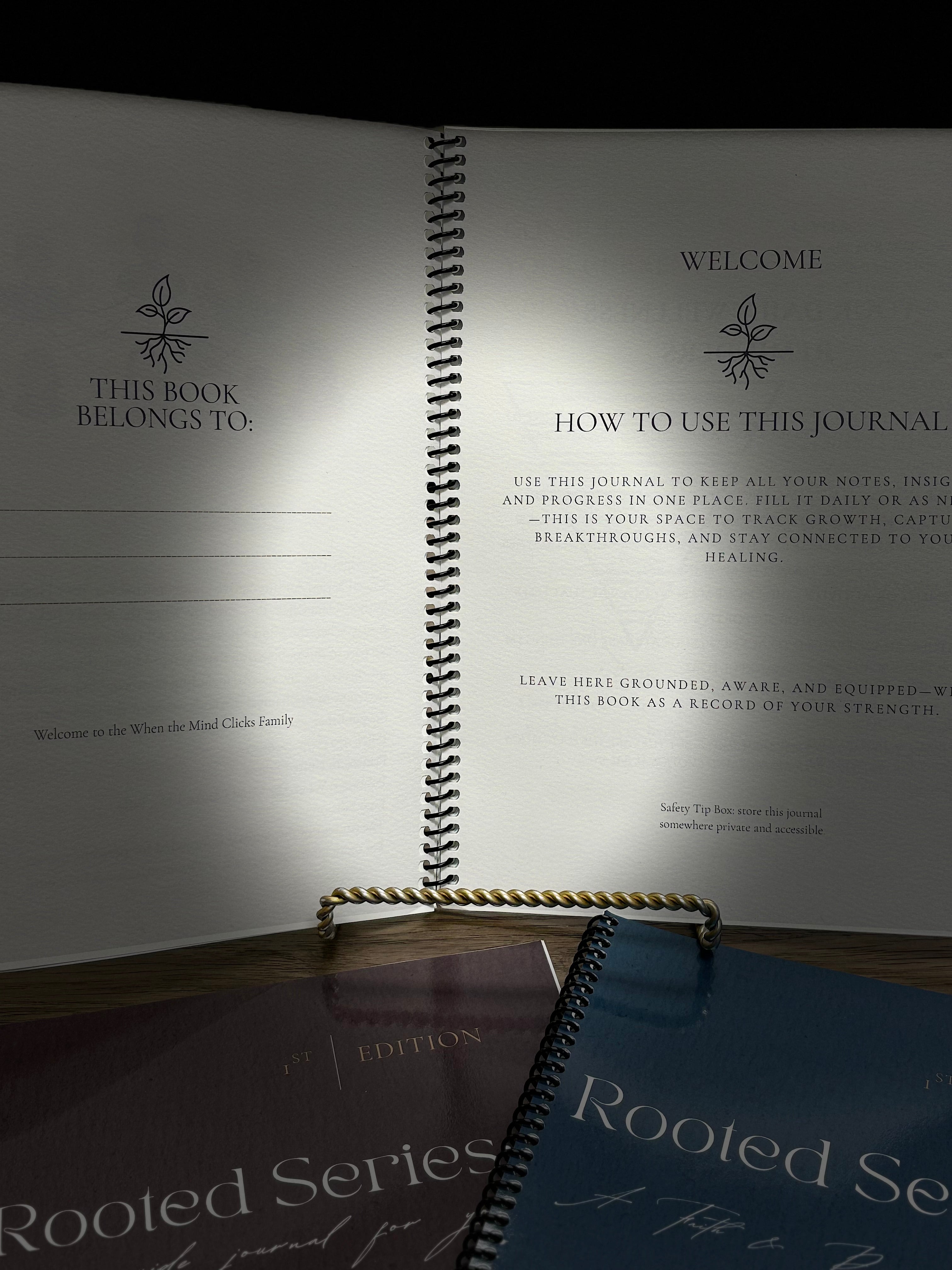 Rooted Series Interactive Journal - Mental Health Book for Healing Journey (Humanities & Social Sciences, Self-Care Resource)