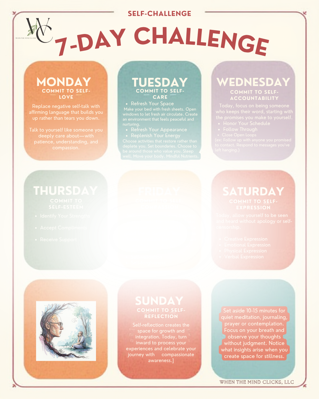 The Self-Concept Weekly Worksheet — Free Download